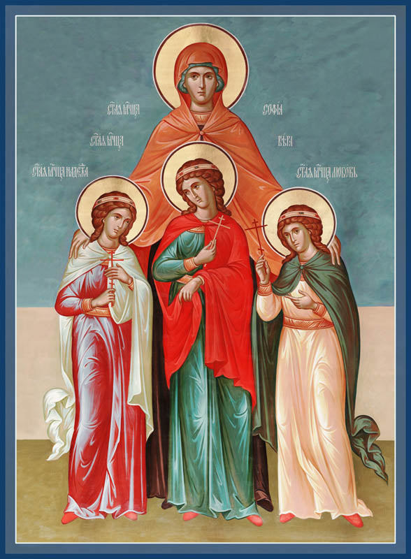 St Sophia with Her Daughters Faith Hope and Love